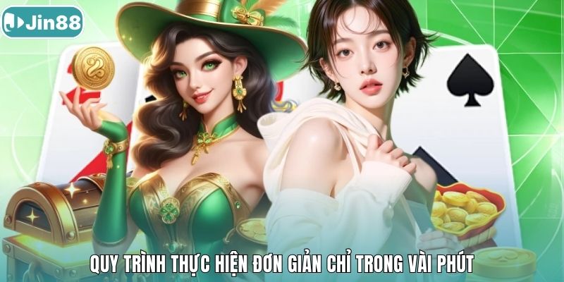 Quy trình thực hiện đơn giản chỉ trong vài phút.